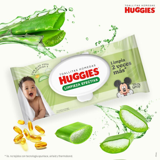 Toallitas Húmedas Huggies Limpieza Efectiva, 96uds